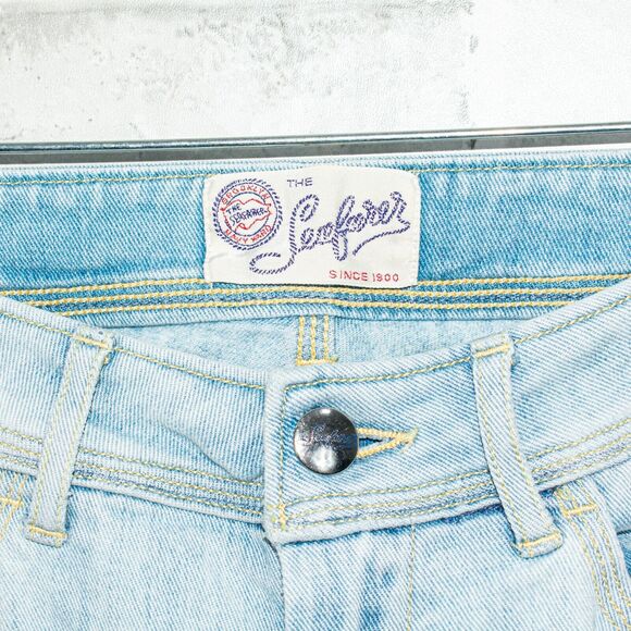 Seafarer Size 25 Work Jim Capri Jeans Faded Blue straight leg Italy - Picture 6 of 11